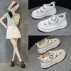 5562 Inside Increase 7CM Old Daddy Shoes Female Summer 100 Thick Bottom Hollow
