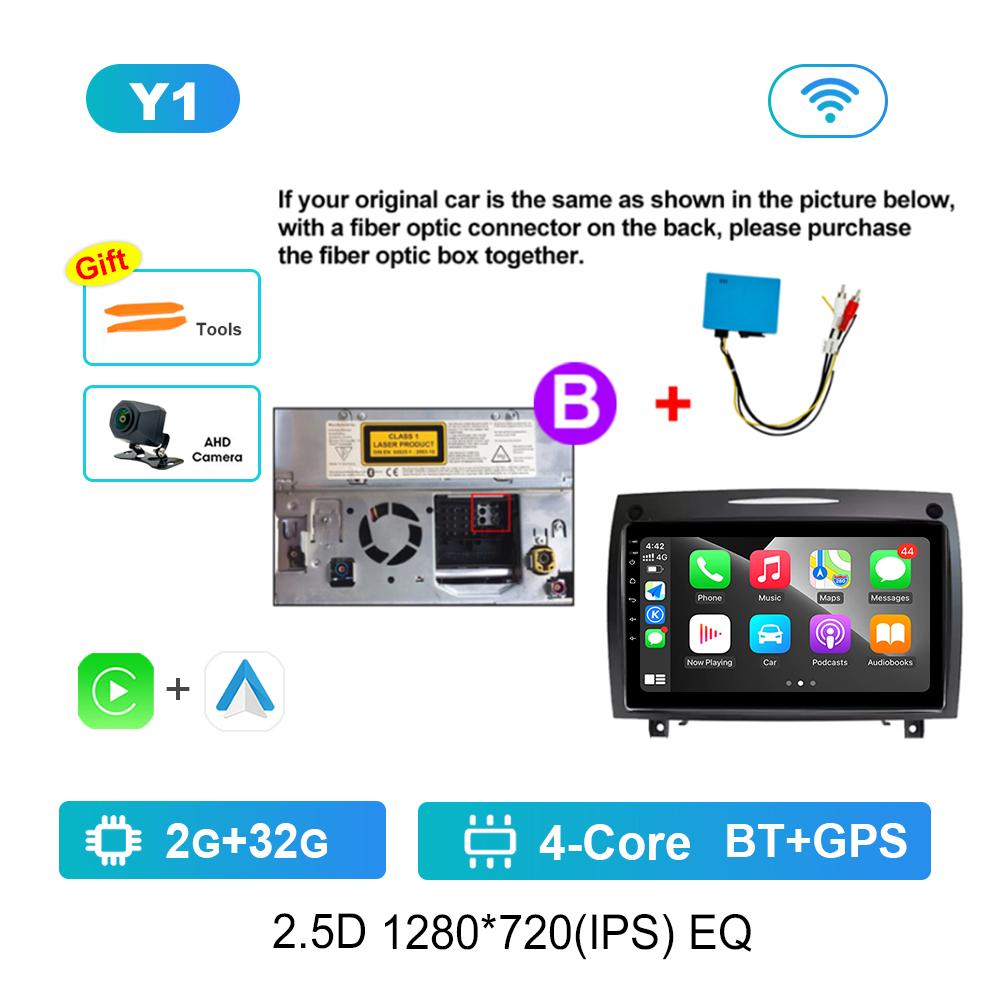 Мультимедийный плеер для автомагнитолы для Mercedes Benz SLK Class R171 2004 - 2011 Операционная система Android 4G DSP Стерео Навигация GPS WIFI IPS Сенсорный экран
