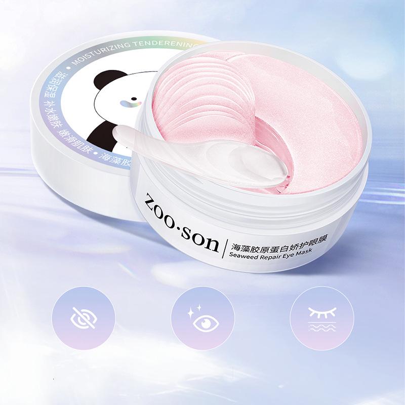 1 Box 60pcs Collagen Eye Mask Women Anti Wrinkle Moisturizing Whitening Eye Care Eye Bag