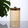 Вертикальный прозрачный стеклянный герметичный резервуар Бытовая кухонная многофункциональная емкость для хранения Чайные закуски Конфетница