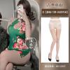 Sexy Large Size Sexy Classical Printing Cheongsam Hollow Small Chest Big Sexy Underwear Uniform Set