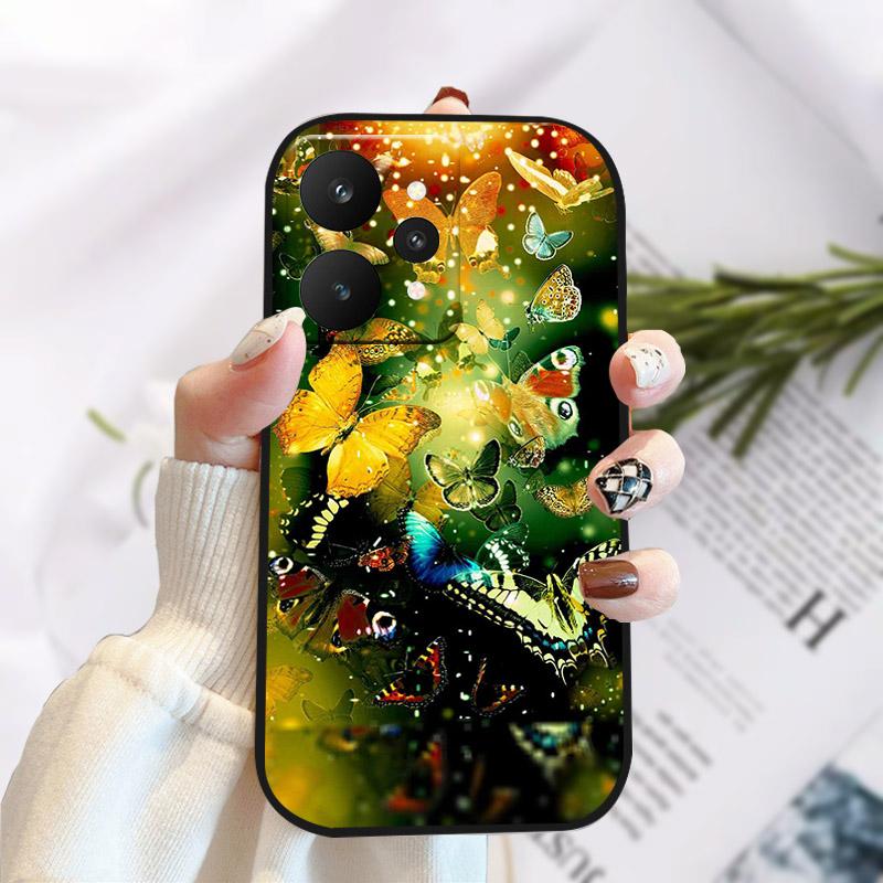 Чехол для Realme 15 15Pro 5G Стильный чехол с принтом на задней панели Для Realme15 15 Pro Мягкий ТПУ Силиконовый Funda Capa RMX5101 RMX5106 Бампер