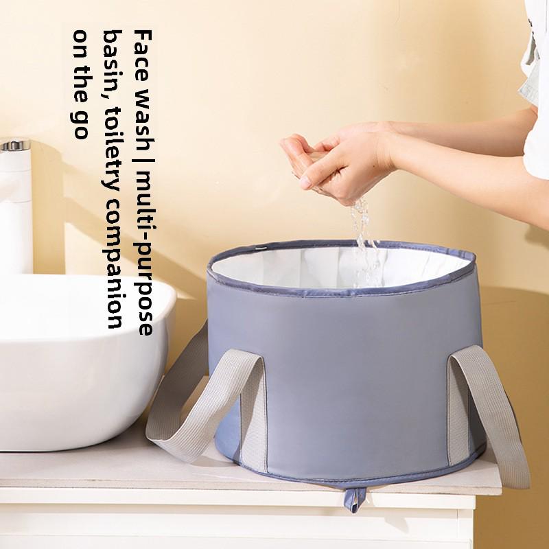 Складная дорожная ванночка для ног: Портативный, изолированный, сверхглубокий дизайн для защиты икр; Универсальное решение для домашних ванночек для ног.