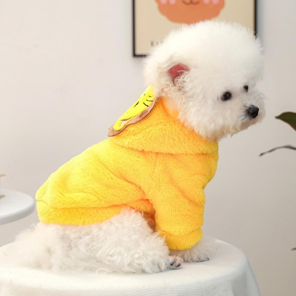 Soft Dog Hoodies Warm Dog Jumpsuits Cartoon Dog Lion Costume  for Cats and Dogs