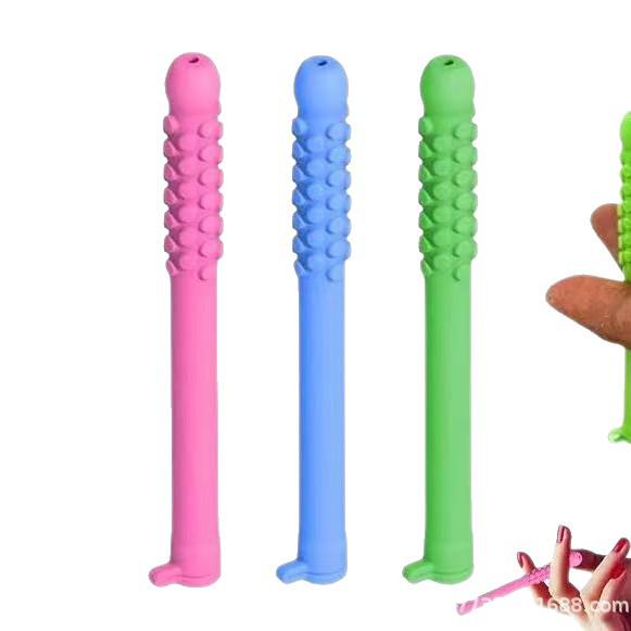 Дышащая силиконовая жевательная палочка с разными вкусами и эфирными маслами