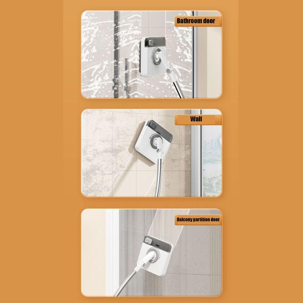 Растягивающийся инструмент для мытья окон, серый бытовой стеклоочиститель, очиститель окон для высотных зданий, настенный