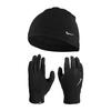 Nike Fleece Logo Beanie & Gloves Set