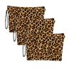 Yodilala Character Pouch This Lightweight Pouch Is Perfect for and Leopard 3-Piece Set Cute, Shopping, Dining, Dates. Design.