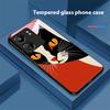 Кошки, пьющие кофе, для Xiaomi Redmi 13C Note13 12 Pro Plus 5G Note 9 13T Pro POCO X6 F5 F6 Черный чехол для телефона из закаленного стекла