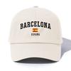 Кепка-бейсболка BARCELONA с принтом для взрослыхМинималистичный Ретро Стиль Повседневная Мягкая Регулируемая Папина КепкаИдеально В Качестве Подарка