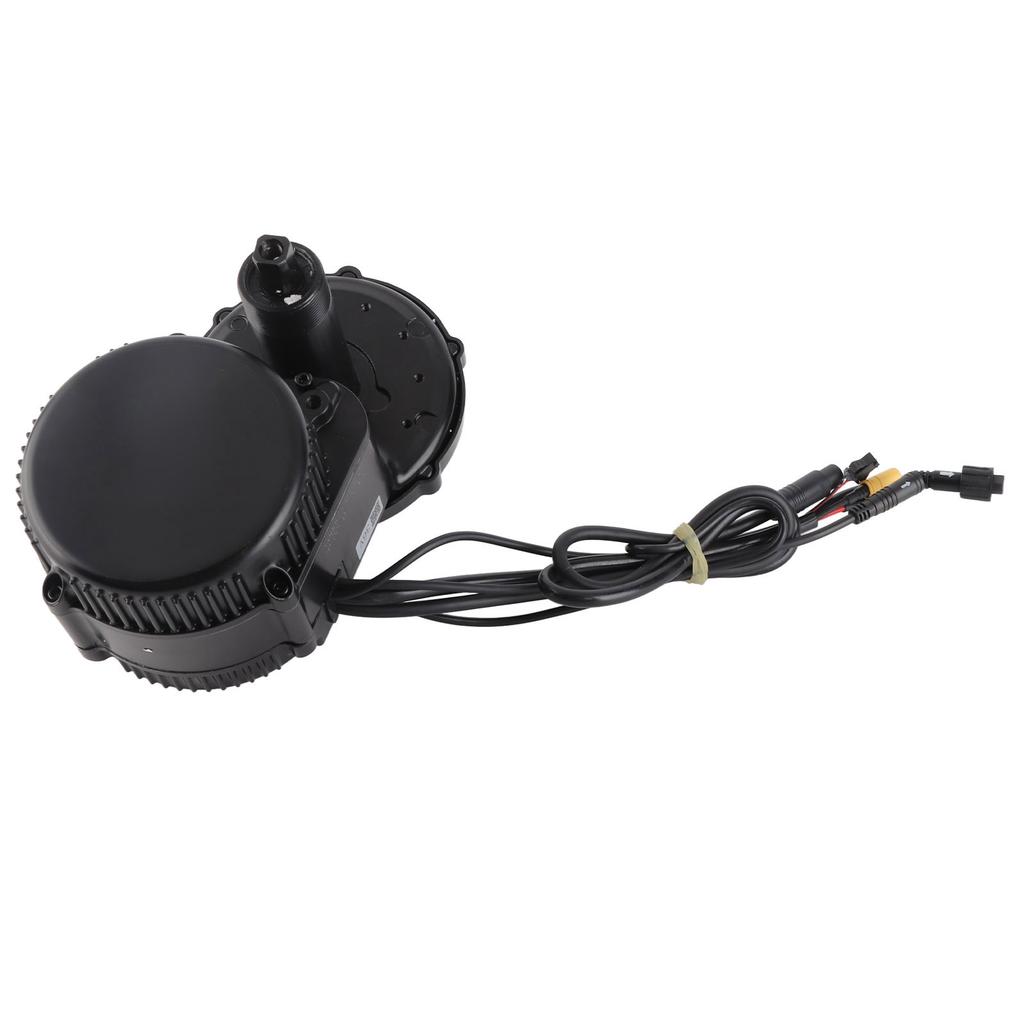 36V 500W Electric Bike Mid Mount Motor Conversion Kit with C961 Black and White Horizontal Panel