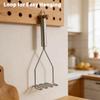 Potato Masher Stainless Steel Ergonomic Easy Press Washable Food Masher for Mashed Potatoes Butter and Puree Kitchen Gadget 3
