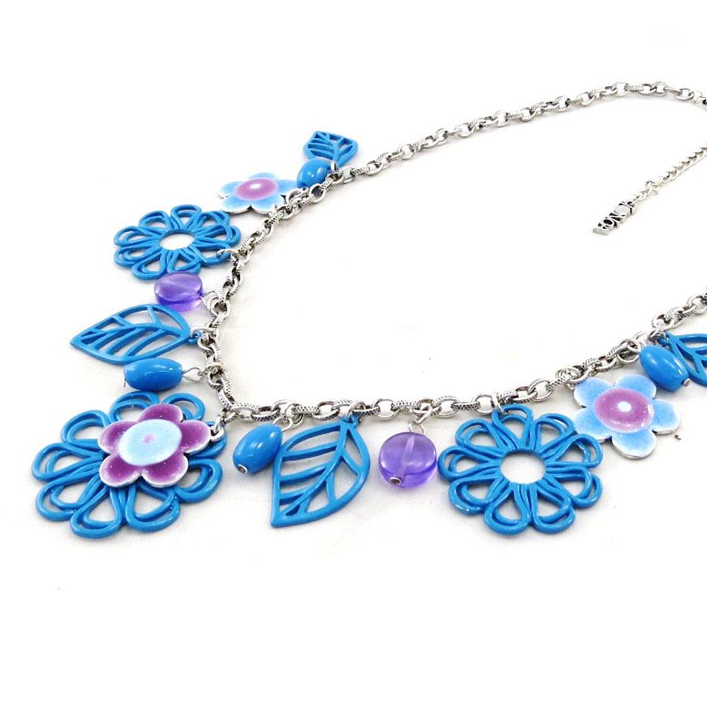 NOA [I9940] - Синее дизайнерское колье Vahiné