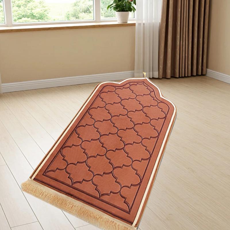 Cross-border Irregular Prayer Flannel Thick Short Pile Gift Sponge-Printed Carpet