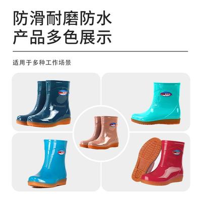 Женские хлопковые теплые модные короткие резиновые сапоги на низком голенище, осенне-зимние, рабочие