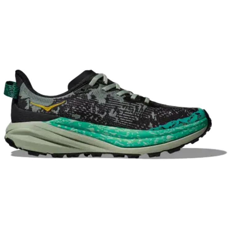 HOKA Speedgoat 6 Black Aloe Vera Women Sneakers Green 1147811-BLVR