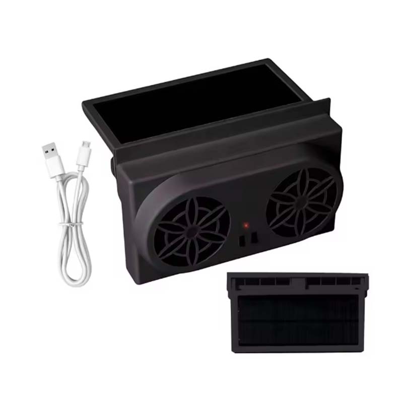 Новый автомобильный кулер на солнечной батарее, радиатор для окна, вытяжной вентилятор, автоматический радиатор для вентиляции воздуха, вентилятор для радиатора, система охлаждения для автомобиля