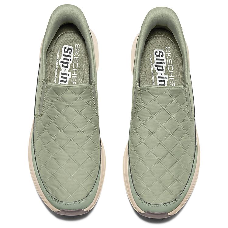 Skechers Спортивные мужские мокасины с круглым носком, средней толщины, низкие, для ходьбы, мужские кроссовки 232620-OLV