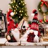 Mingguan Christmas Faceless Doll Gnome Beanie Ornament