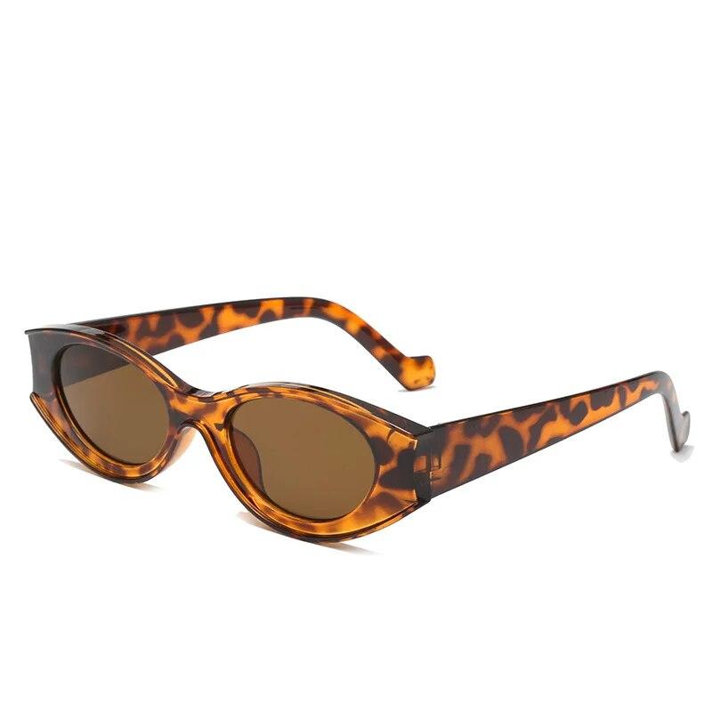 New Vintage Cat Eye Sunglasses Small Frame Retro Sunglasses Color Contrast Protection Eyewear Fashion Trendy Streetwear Eyewear