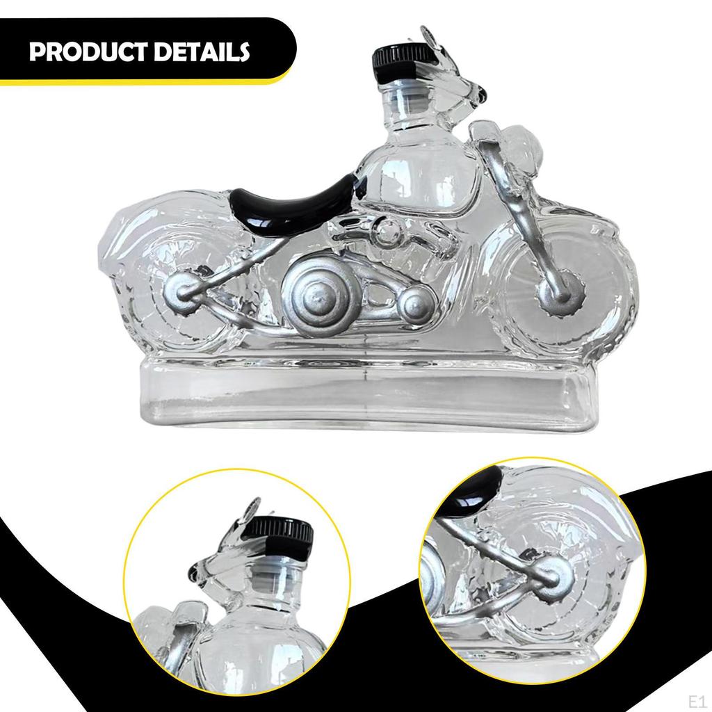 Motorcycle Whiskey Decanter Wine Creative Storage Container Novelty Liquor Bottle Men Dad