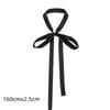 Narrow Long Silk Scarf Solid Color Women's Tie Scarf A Must-have for Pairing with a White Shirt Ladies Belt Skinny Ribbon Scarf