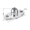 Hole pitch 2"/51mm Turbo Oil Drain Return Flange Adapter AN10 CNC Process No gasket leakproof for T3 T4 GT28 GT30 GT35 T25