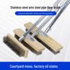 Stainless Steel Long Handle Hard Wire Floor Brush