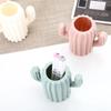 Pen Holder Creative Student Stationery Desktop Cactus Desk Multifunction Storage Box PE Pen Container Brush Pot Office Supplies