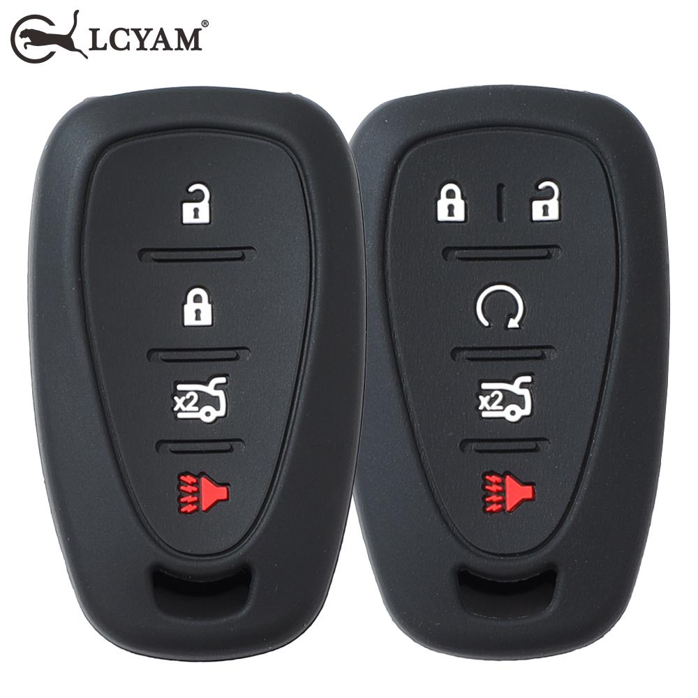 Чехол для ключа автомобиля Подходит для Chevy Traverse Cruze Chevrolet Equinox Malibu 4/5 кнопок Silverado