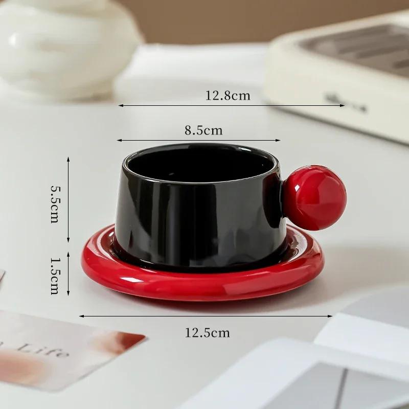 Высококачественные керамические кофейные чашки для свадьбы, домашний набор чашек для послеобеденного чая, легкие кружки для завтрака в отеле класса люкс, праздничные подарки