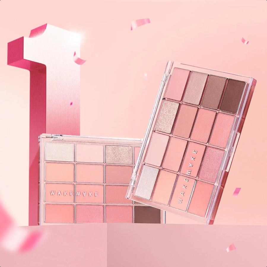 WAKEMAKE Палетка для век Soft Blurring Eye Palette (12 вариантов)