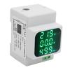 Digital Energy Meter, AC Voltage   Frequency, Power 3 Phase Multi-function Monitor with DIN Rail for Industry, Power Plants