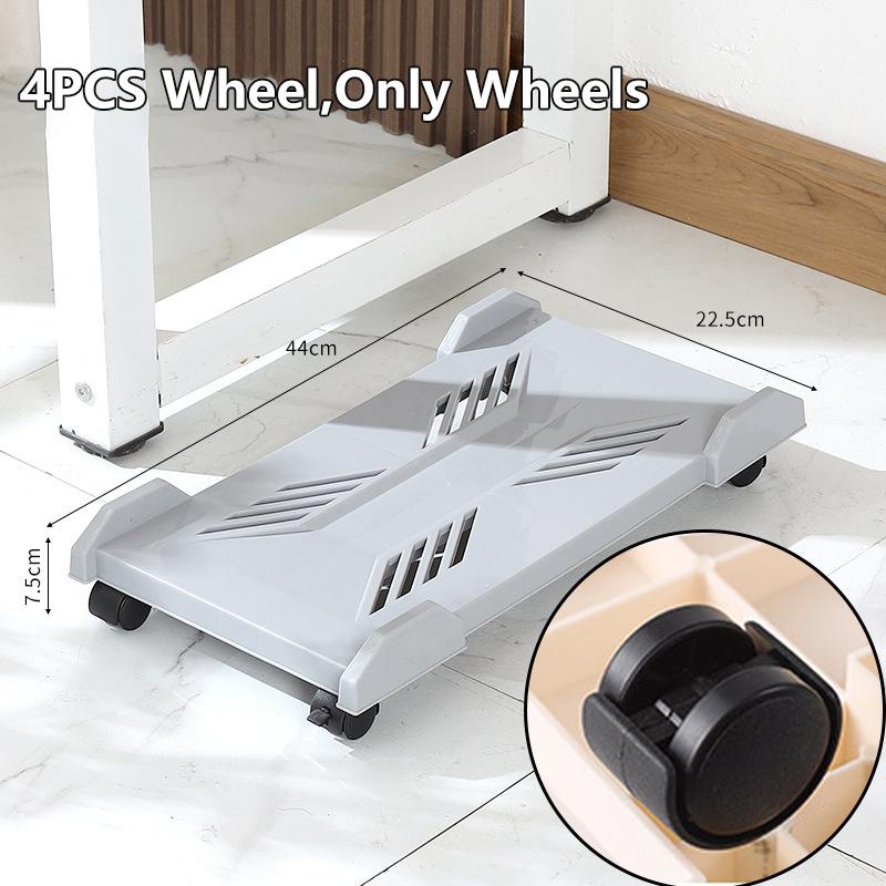 Компьютерная стойка, регулируемая мобильная подставка для процессора, игровой корпус для ПК с 4 колесиками, подходит для большинства ПК, подставка для компьютера под столом