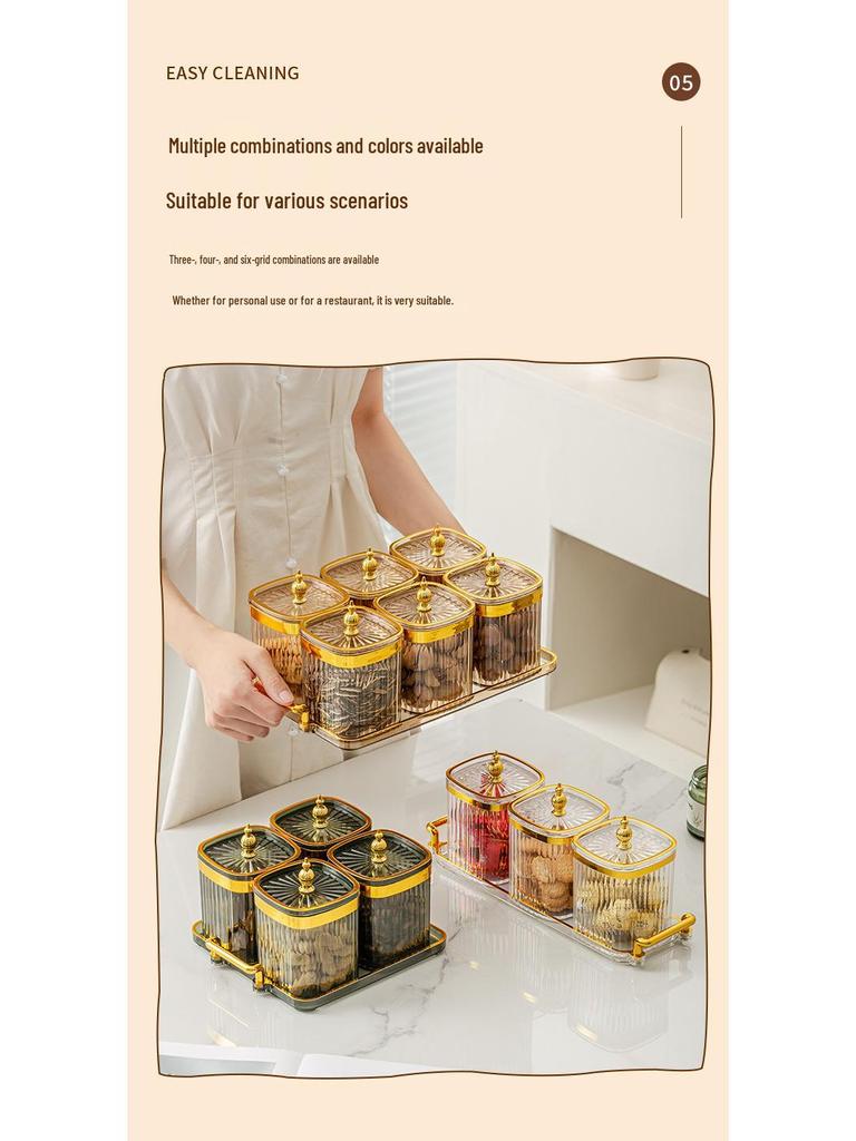 Элегантный набор для хранения приправ: Солонка и баночки для специй