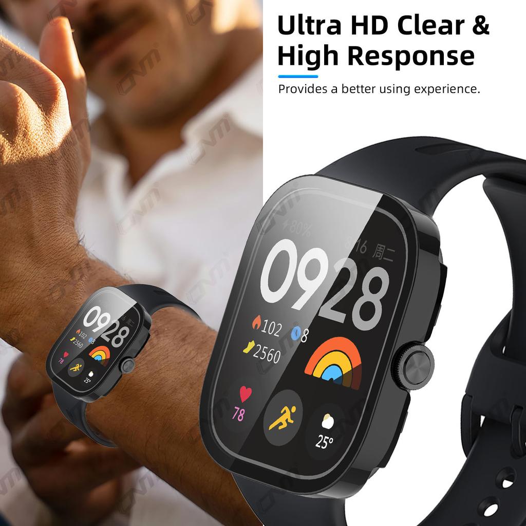 Стекло+Чехол для Xiaomi Redmi Watch 5 Защитное стекло для экрана и Жесткий ПК Защитный бампер для Redmi Watch5 Аксессуары