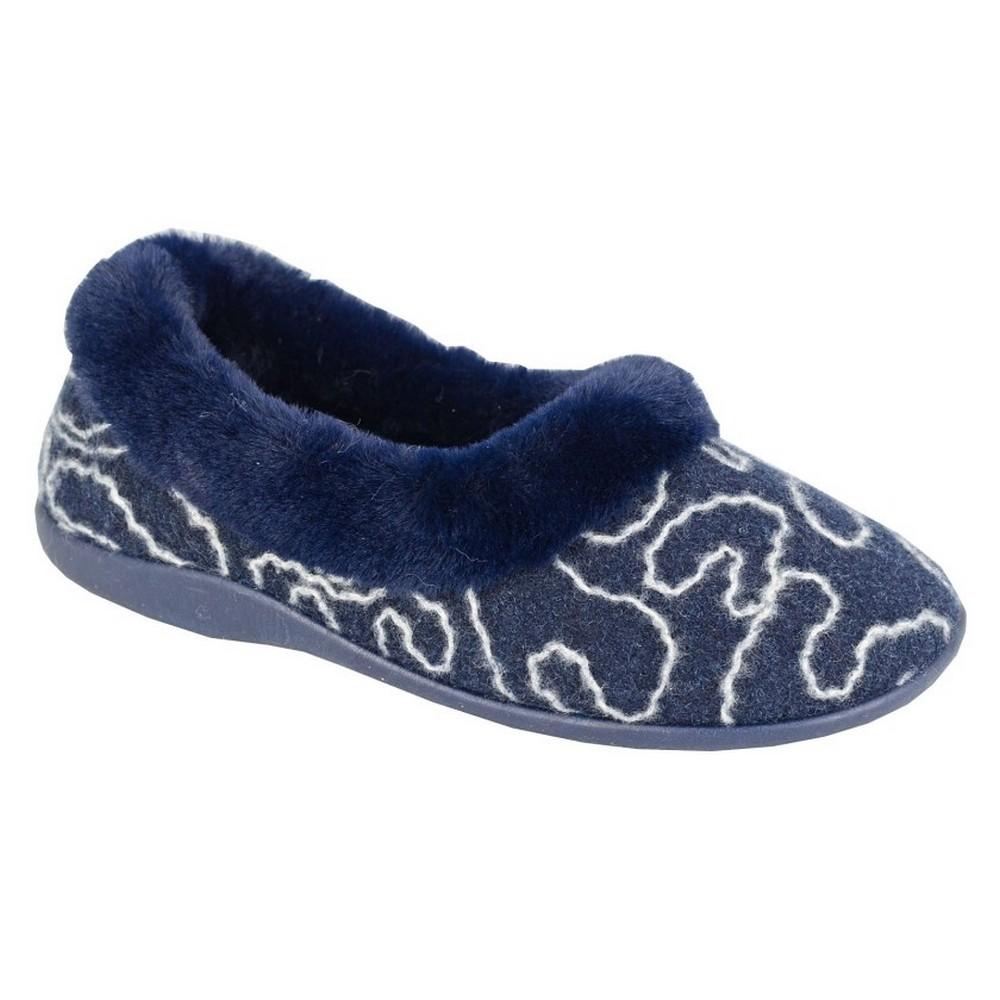 Sleepers Womens/Ladies Deeta Abstract Slippers
