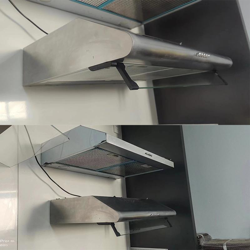 Under Cabinet Range Hood 600MM Vent Hood for Kitchen with 3 Speed Exhaust Fan, Ducted and Ductless Convertible Stainless Steel