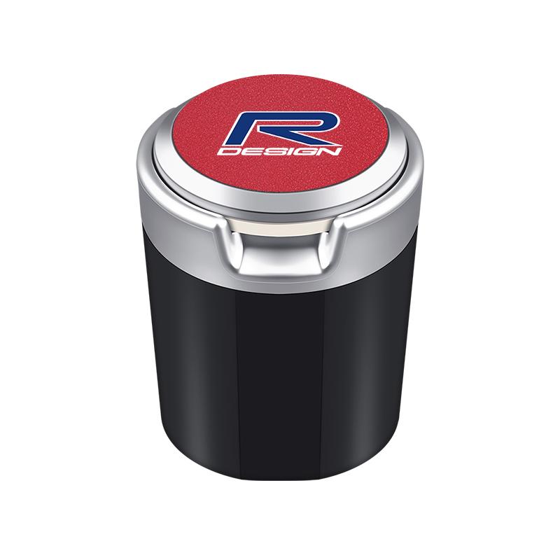 Светодиодная автомобильная пепельница, портативный мусорный бак, контейнер для хранения для Volvo XC60 S60 V40 V50 V60 S80 S40 C30 AWD C70 S40 S60 S80 S90