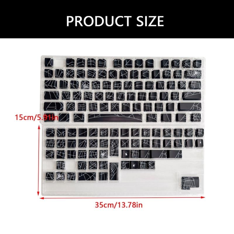 Долговечные PBT Клавиши 130 шт./Набор С Сублимационной Печатью Сбоку Гравировка Клавиш Для Улучшения Опыта Набора Текста