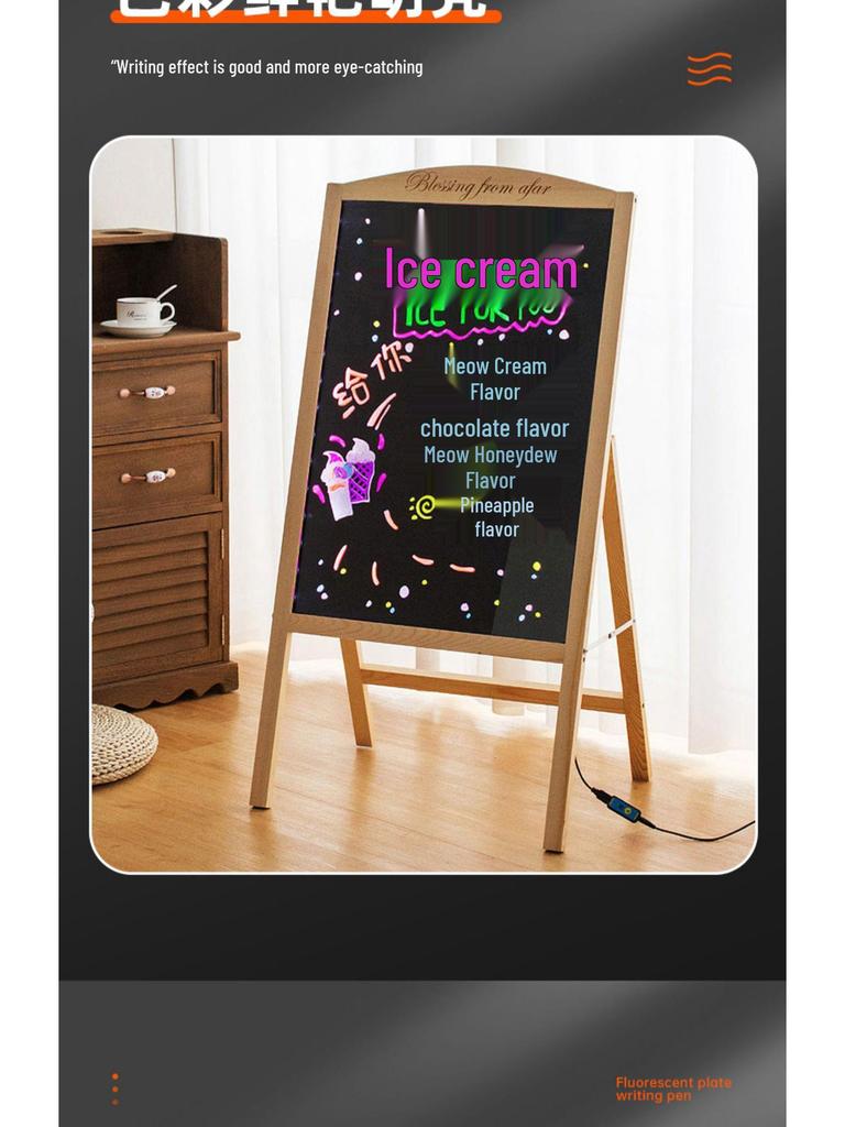 Светодиодный флуоресцентный маркер для меловых досок и белых досок, на водной основе.