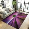 Романтический лавандовый ковер для гостиной, фиолетовый ковер с цветочным принтом, современный коврик для дивана, ковер для комнаты для девочек, прикроватный коврик, фланелевый коврик из губки