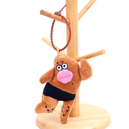 Plush Doll Sausage Mouth Big Eyes Stuffed Doll with Funny Expression