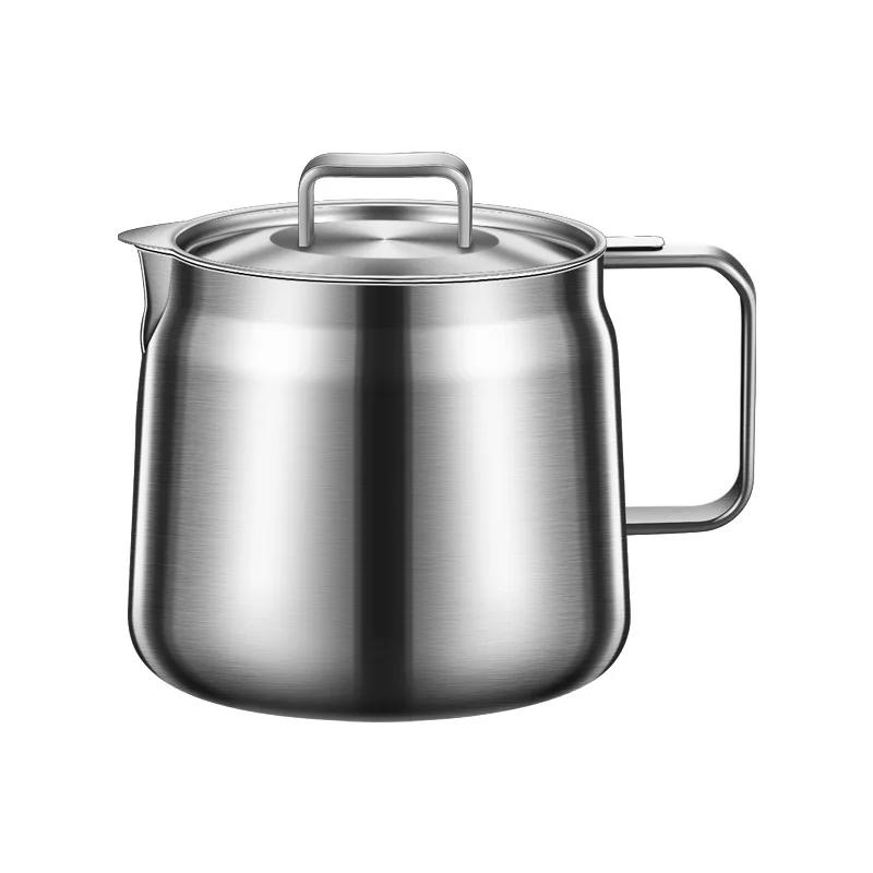 Кухонный фильтр из нержавеющей стали 304, масляный стакан, бутылка для масла, бытовой большой емкости для разделения остатков масла, горшок для заливки