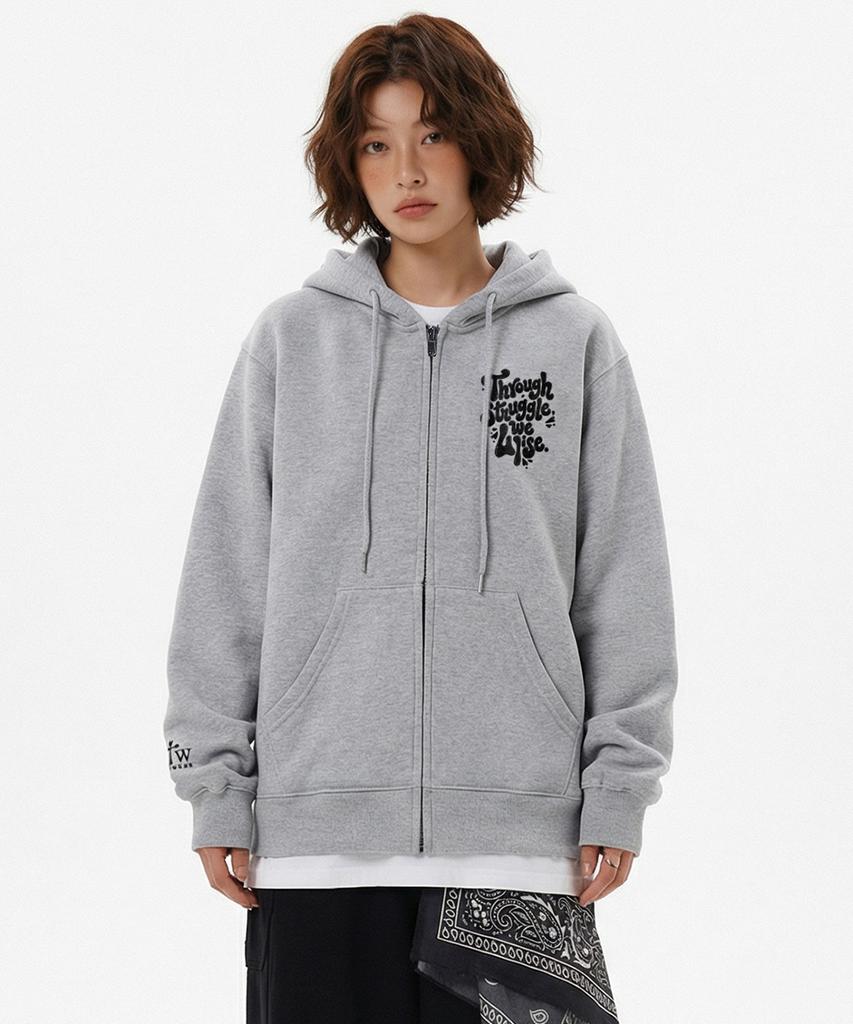 Худи на молнии с прорезью Artistwear [Atw] - 2 цвета