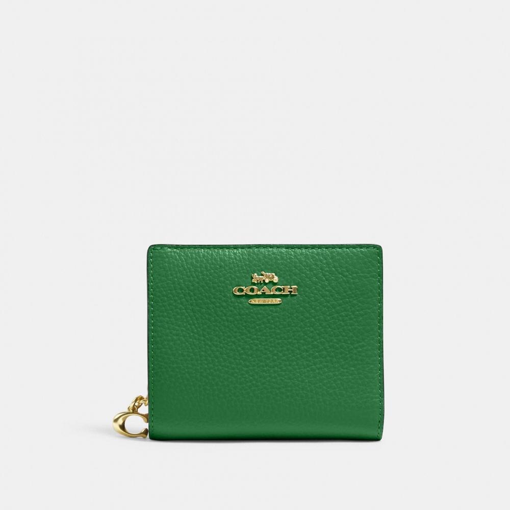 Coach Coach Snap Wallet Gold Chalk