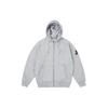 Palace Капюшон на молнии из шерпы серого цвета, унисекс, верхняя одежда P26CS016