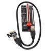 Riser Adapter Card 8 Excicon Capacitors Multi Layer Shielding Fixed Buckle PCIE Riser 1x to 16x Adapter