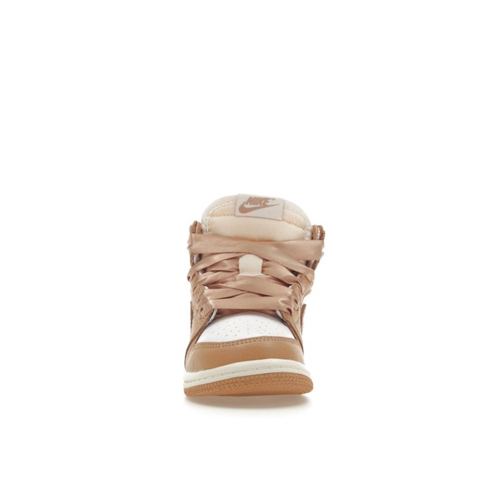 Детские кроссовки Air Jordan 1 Retro High OG TD Praline Tan White Sail FN6623-201
