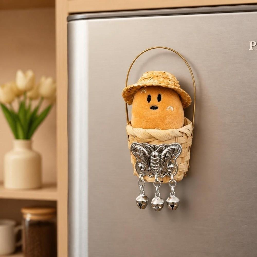 Handmade Potato Doll Refrigerator Magnets Soft Mini Fridge Sticker Magnetic Sticker Office